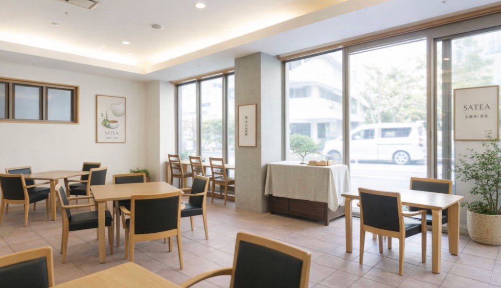 Cafe SATEAの店内・テーブル席